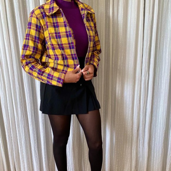 SOLD Vintage Timeless Yellow Long Sleeve Cropp - Picture 7 of 7